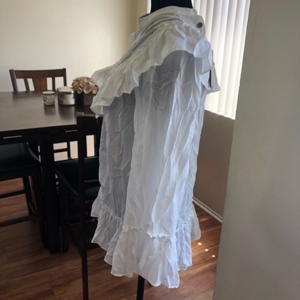 MAXSTUDIO Ruffled Top sz S - Picture 6 of 8